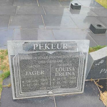 PEKEUR Jager 1925-1975 & Louisa Erlina 1924-2002
