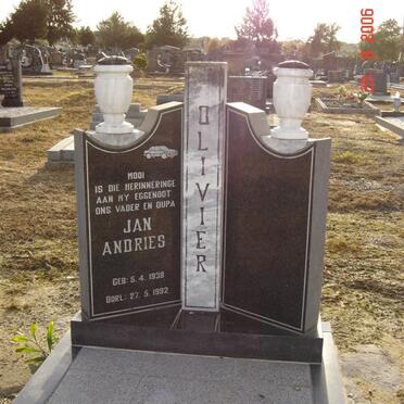 OLIVIER Jan Andries 1935-1992