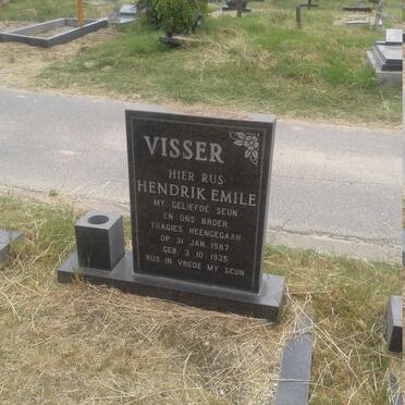 VISSER Hendrik Emile 1935-1987