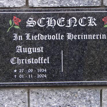 SCHENCK August Christoffel 1934-2004