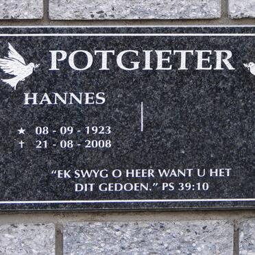 POTGIETER Hannes 1923-2008
