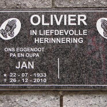 OLIVIER Jan 1933-2010