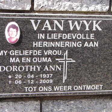 WYK Dorothy Ann, van 1937-2009