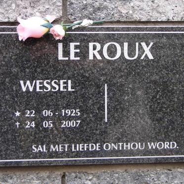 ROUX Wessel, le 1925-2007