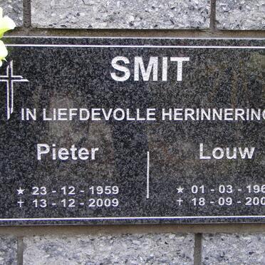 SMIT Pieter 1959-2009 :: SMIT Louw 1962-2008