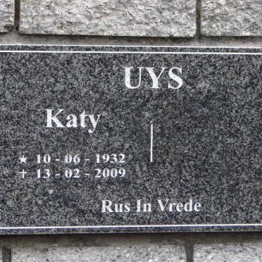 UYS Katy 1932-2009