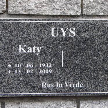 UYS Katy 1932-2009