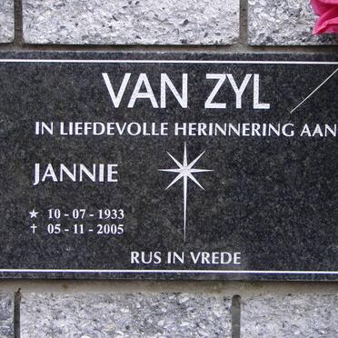 ZYL Jannie, van 1933-2005