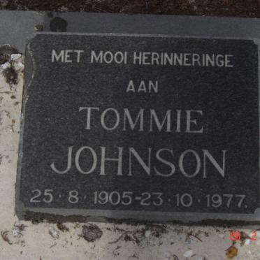 JOHNSON Tommie 1905-1977