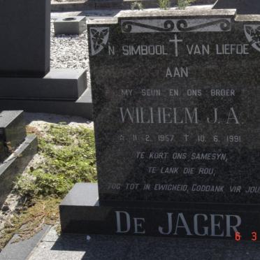 JAGER Wilhelm J.A., de 1957-1991