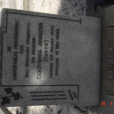 JOUBERT Gertruida Johanna 1886-1948