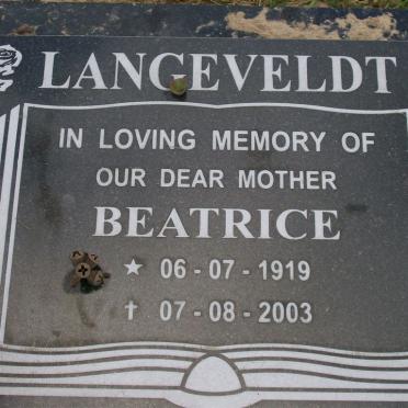 LANGEVELDT Beatrice 1919-2003