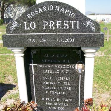LO PRESTI Rosario Mario 1956-2003