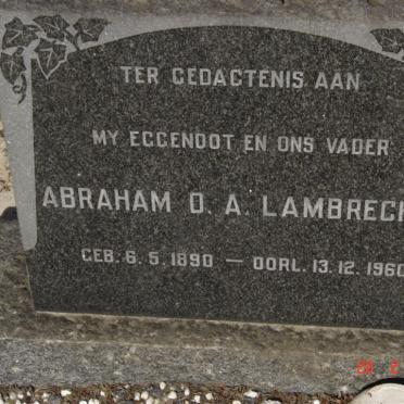 LAMBRECHTS Abraham D.A. 1890-1960