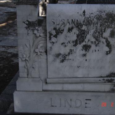 LINDE Susanna Maria nee SMITH 189?-197?