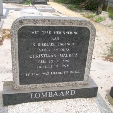 LOMBAARD Christiaan Mauritz 1896-1978