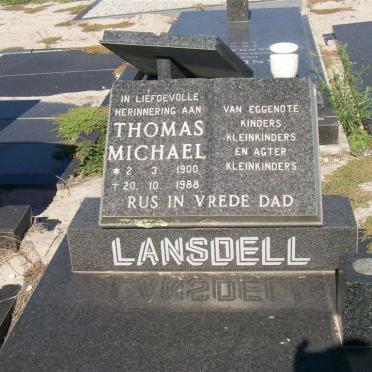 LANSDELL Thomas Michael 1900-1988