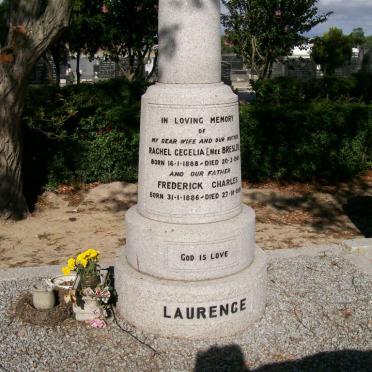 LAURENCE Frederick Charles 1886-194? &amp; Rachel Cecelia BRESLER 1888-196?