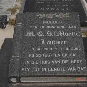 LOUBSER M.G.S. 1939-2002