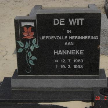 WIT Hanneke, de 1963-1993
