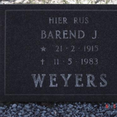 WEYERS Barend J. 1915-1983