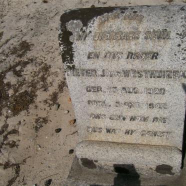 WESTHUIZEN Pieter J., v.d. 1920-1942