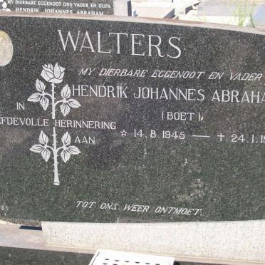 WALTERS Hendrik Johannes Abraham 1945-1975