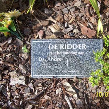 RIDDER Andre, de 1941-2005