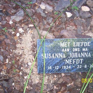 NEFDT Susanna Johanna 1924-2008