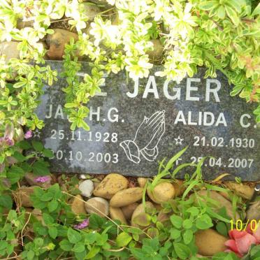 JAGER Jan H.G., de 1928-2003 &amp; Alida C. 1930-2007