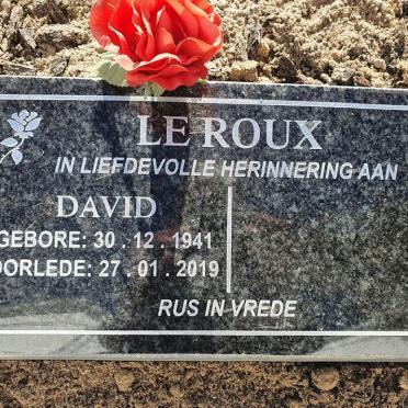 ROUX David, le 1941-2019