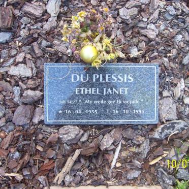 PLESSIS Ethel Janet, du 1955-1995