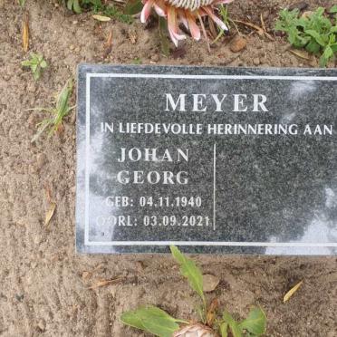 MEYER Johan Georg 1940-2021