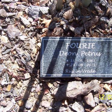 FOURIE Deon Petrus 1961-2011