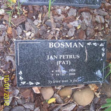 BOSMAN Jan Petrus 1928-2008