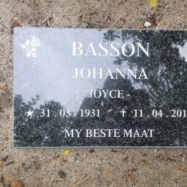 BASSON Johanna Joyce 1931-2019