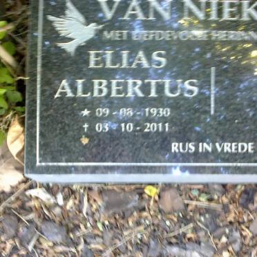 NIEKERK Elias Albertus, van 1930-2011