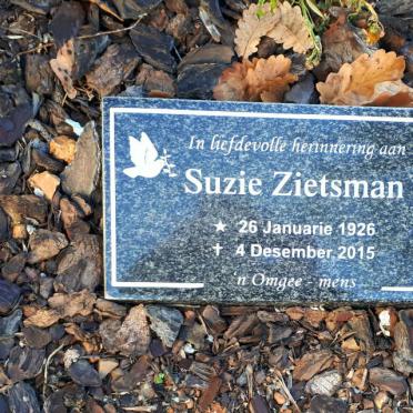 ZIETSMAN Suzie 1926-2015