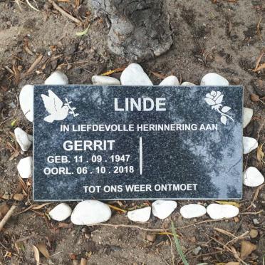 LINDE Gerrit 1947-2018