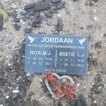 JORDAAN L.J. 1930-2023 & M.J. 1930-2021