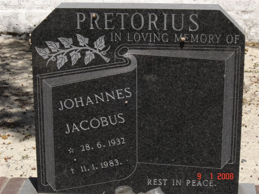 PRETORIUS Johannes Jacobus 1932-1983