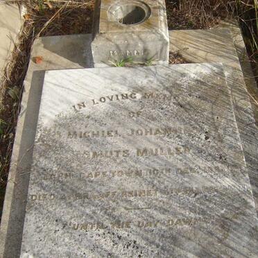 MULLER Michiel Johannes Smuts 1887-1931