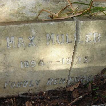 MULLER Max 1894-1935