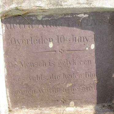 EYSSCH Aletta Alida, van -1867