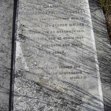 MOSTERT Johanna Carolina  1819-1888