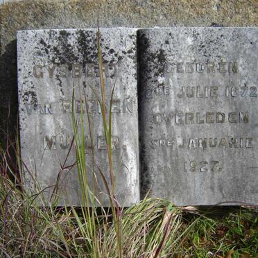 MULLER Gysbert van Reenen 1872-1927