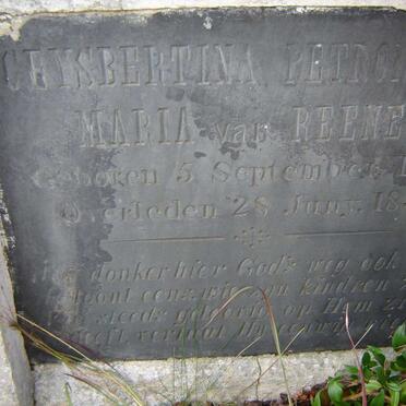 REENEN Geysbertina Petronella Maria, van 1800-1851
