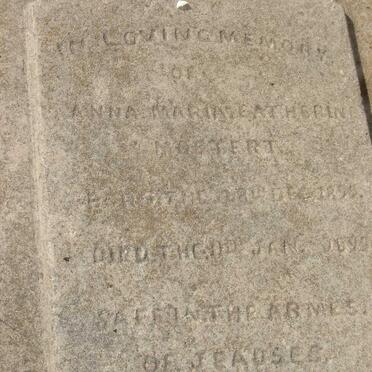 MOSTERT Anna Maria Catharine 1855-1893