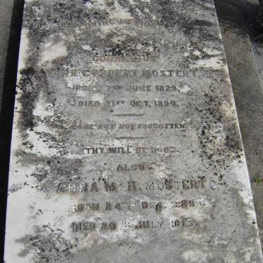 MOSTERT Cornelius Dirk Gysbert 1829-1894 &amp; Anna  M.H. 1828-1915
