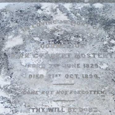 MOSTERT Cornelius Dirk Gysbert 1829-1894 &amp; Anna M.H. 1828-1915